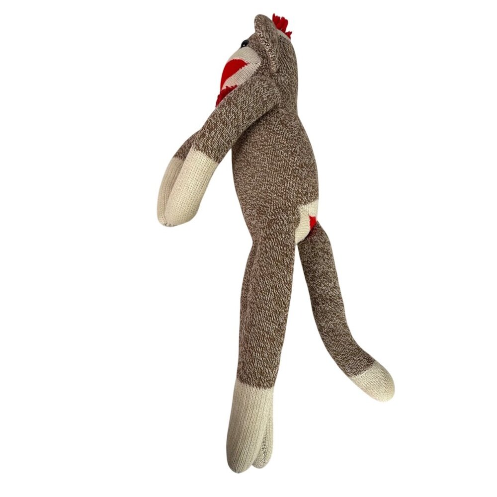Ozark Mountain Kids Sock Monkey Plush Brown & Cream 20 Inches Stuffed Animal VTG - Picture 8 of 11